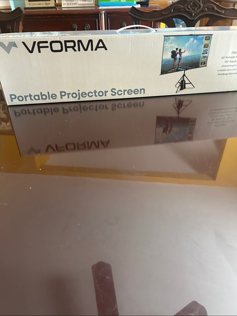 NWT Portable Projector Screen - Home Accents
